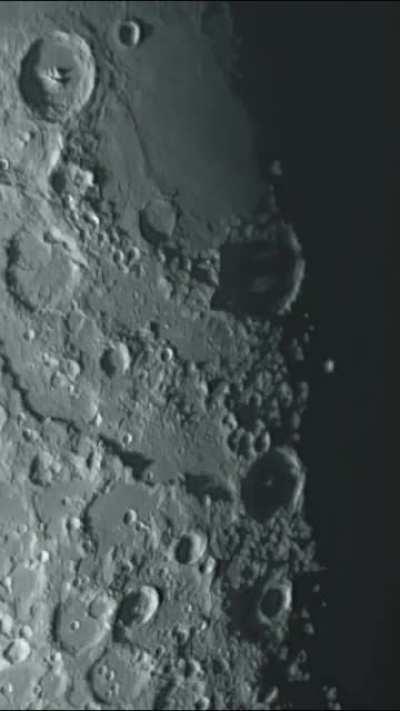 Sunset in Fracastorius crater - Timelapse video