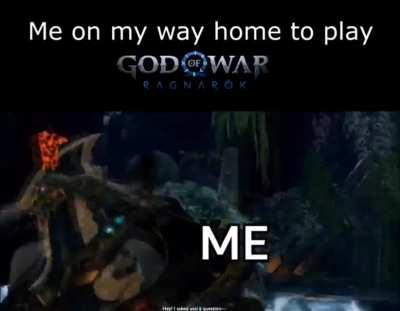 God of war Ragnarok meme