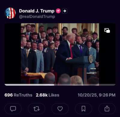 10/20/25 - The NCAA National Champions (LSU) are at the White House