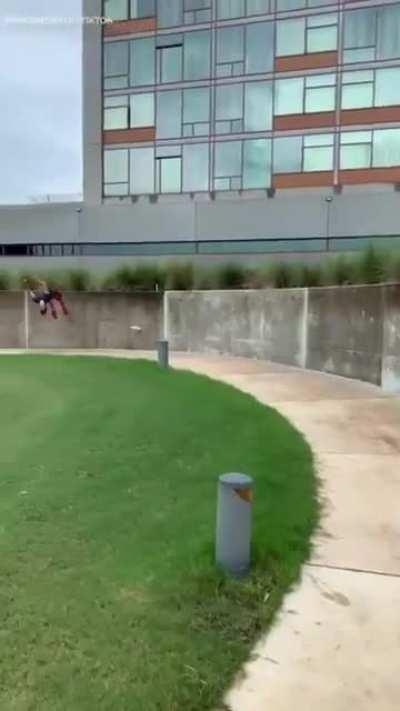 Having fun with a frisbee