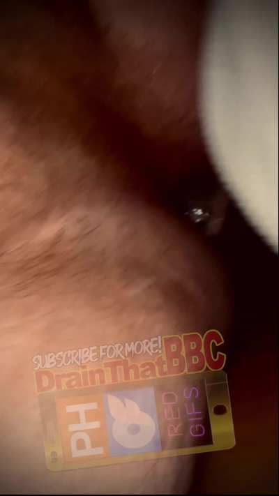 *GAPED* On my back, letting one of my BBC fuck buddies have his way with me. In Part 2: the condom breaks 