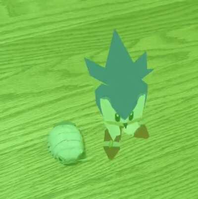 Sonic vibing with an Isopod