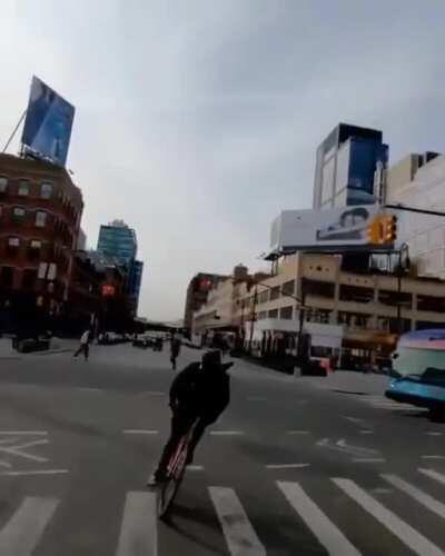 HMFT after a run a red light on my bicycle
