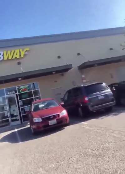 Giving Facial outside Subway