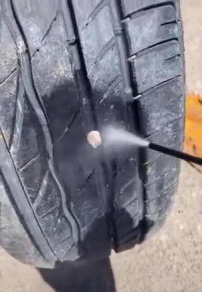 Get rocks out of your tires