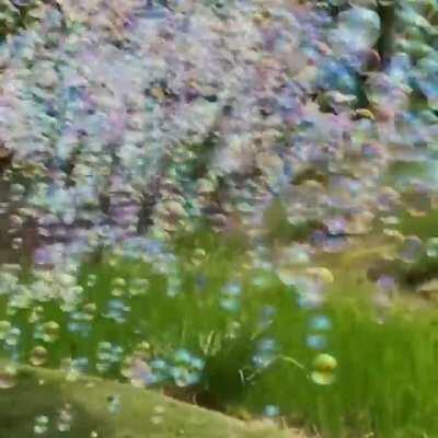 A Gatling bubble gun