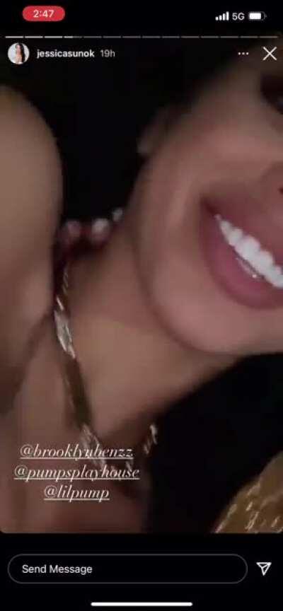 Jessicasunnok and friend playing with titties