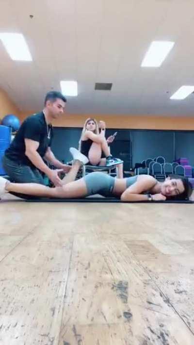 When a girl relaxes too much