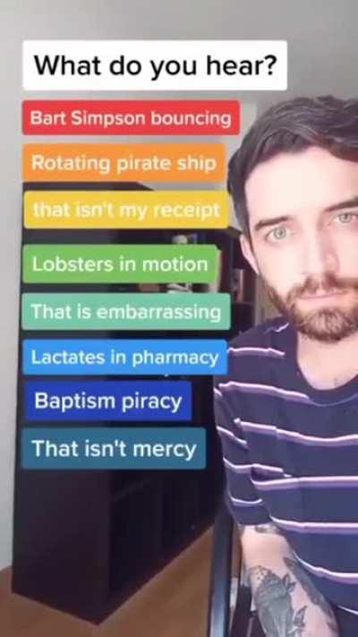 You can hear whichever you read