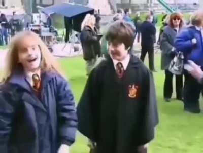 Behind the scenes of Harry Potter.