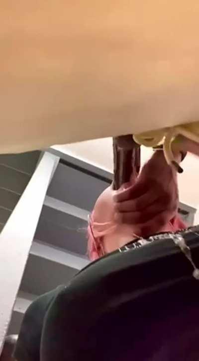 SLOPPY HEAD ON THE STAIRS