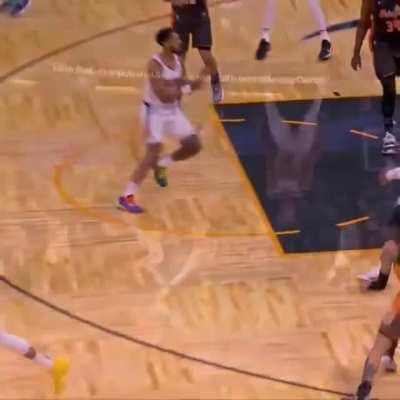 71% of the earth is covered by water… the rest is covered by Mikal Bridges 🦾