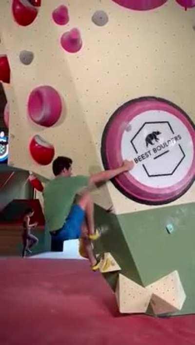 Spinning boulder problem