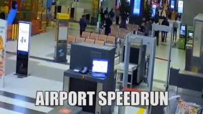 Make sure I don't miss my flight, сука!