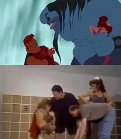Live references models used by animators during the production of Hercules (1997)