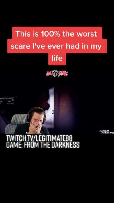 Streamer gets the shit scared out of him