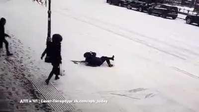 To help someone else who fell in snow