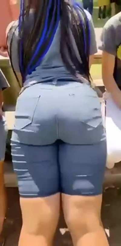 My sister was arguing with our cousins about her being fat and she told them that she has a fat ass but they kept making jokes so she grabbed our big cousins dick and did this