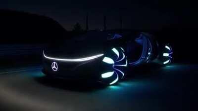 Mercedes-Benz AVTR, a futuristic car that can drive sideways!