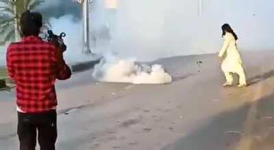 Tense situation around French Embassy in Islamabad as thousands of people are clashing with the police. France has placed it's Embassy on Alert in Islamabad, Pakistan.