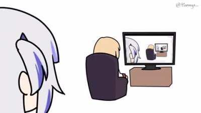 Amelia watching Amelia stacked 15 times now (VOLUME WARNING SERIOUSLY)