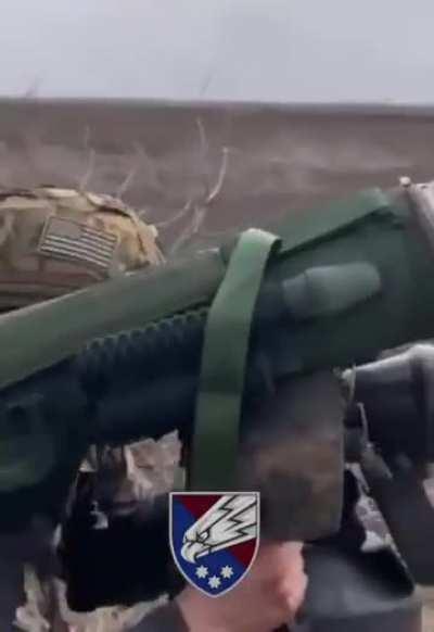 A team of Ukrainian soldiers spotted a Russian Tank approaching them in the distance and got to work taking it out. A javelin missile travels a large distance before hitting the target in no mans land.