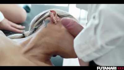 Veronica Leal Got Her Holes Stretched By Big Futa Cocks