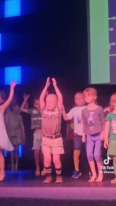 Dancing like there's no tomorrow.