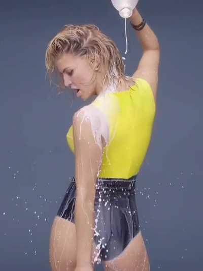 Fergie Pouring Milk on her self in MILF Music Video