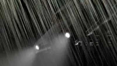 Spy drives off bridge