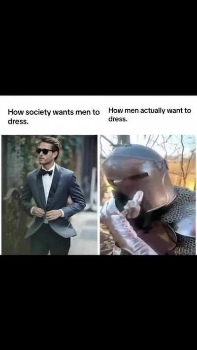 I would stick with the modern suit 