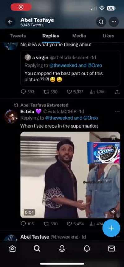 This Oreo stuff got me weak af 😭😭😭😂😂😂😂😂😂😂