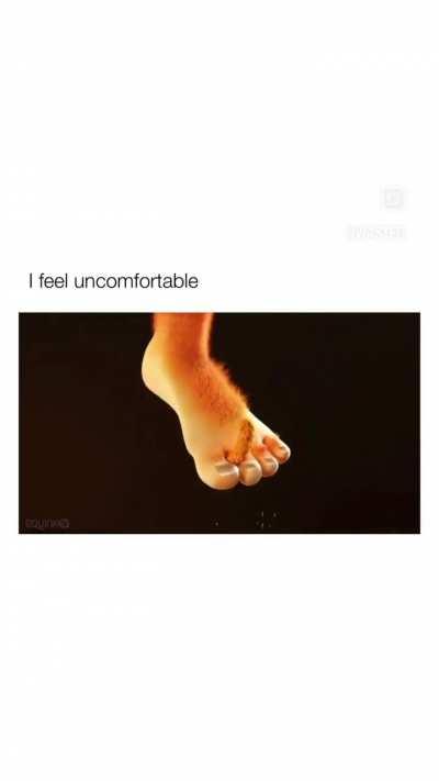 Ich bin unkomfortable