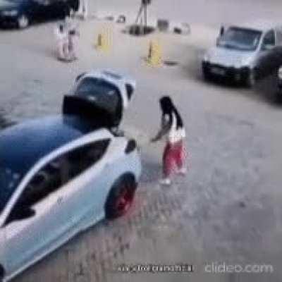 What could go wrong trying to lift a heavy bag.