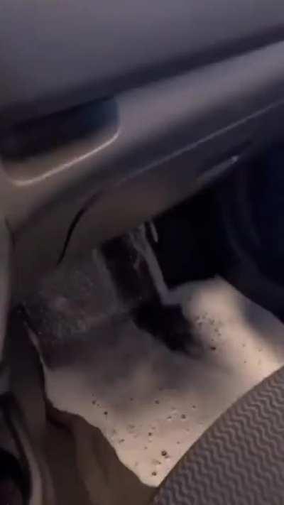 Small leak at the car wash