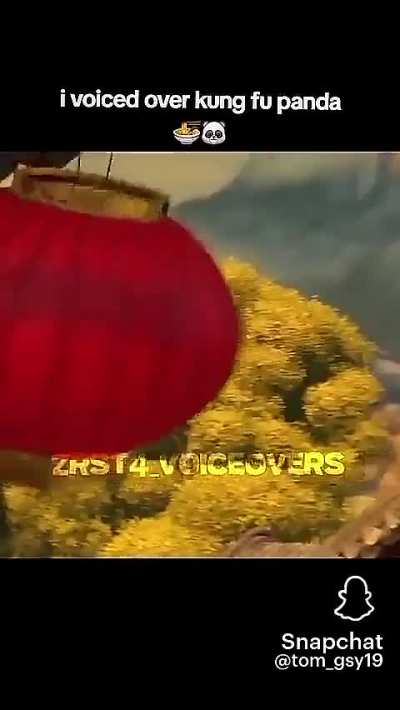Kung Fu panda voiced over