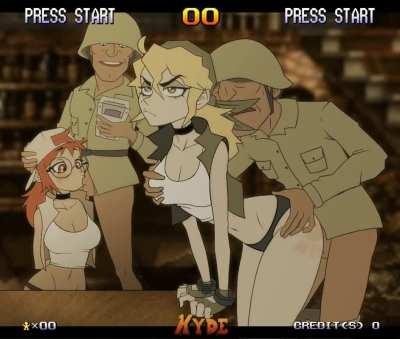 Ero Fucked From Behind While Flo Sucks (Kyde) [Metal Slug]