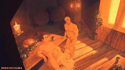 The whole pub had their way w her