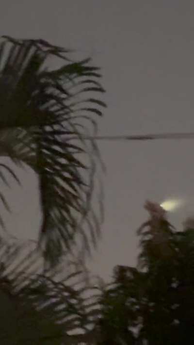 Did anyone else just see this orb of light fly through the sky!?
