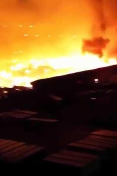 Large fire south wales 19/1/24