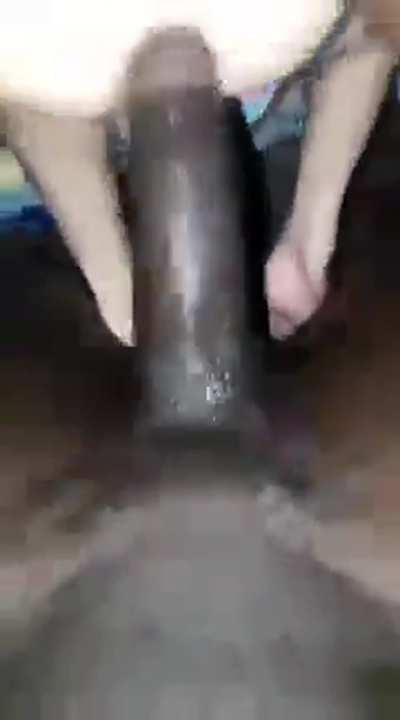 Massive BBC rearranging his guts 