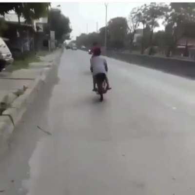 So... giving kids a motorcycle is a common thing now?