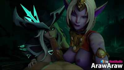 Threesome with Soraka and Miss Fortune (ArawAraw) [League of Legends]