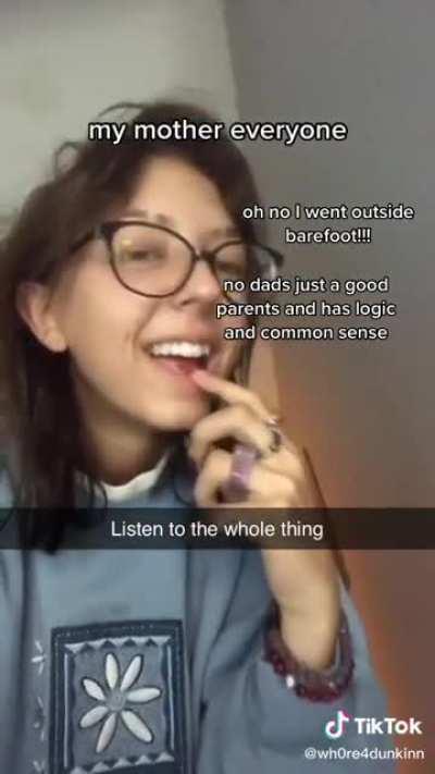 A mother saying horrible stuff about her daughter