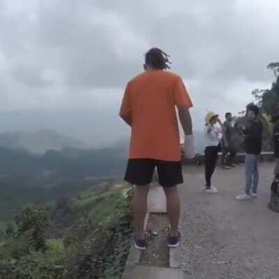 Wonder how far he rolled...