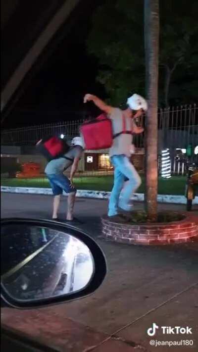 when the traffic light turns red in brazil, it’s....a little different