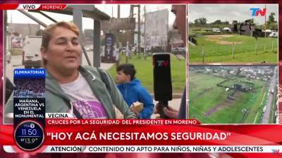 Ayer previo al acto de milei, entrevistaron a vecina que vive hace 50 años