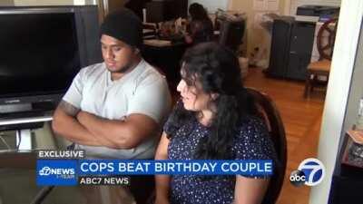California cops beat birthday couple