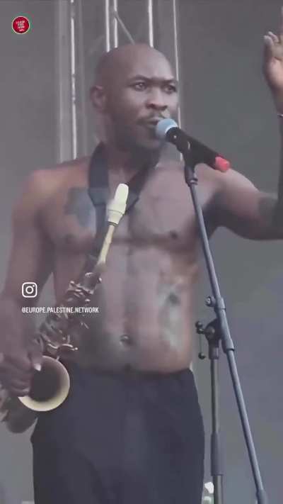 Nigerian musician Seun Kuti at Glastonbury: “I know you want to free Palestine, free Congo, free Sudan, free Iran. It’s a new one every week. Free Europe. Free Europe from right-wing extremism, from fascism, from racism. Free Europe from imperialism.