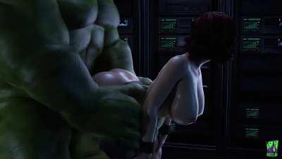 Black Widow and Hulk Doggy Style (BeastlyJoe) [Marvel]